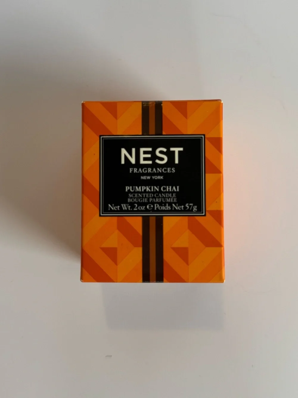 NEST New York Pumpkin Chai Scented Candle 2 oz / 57g Mini Luxury Fall Candle NIB